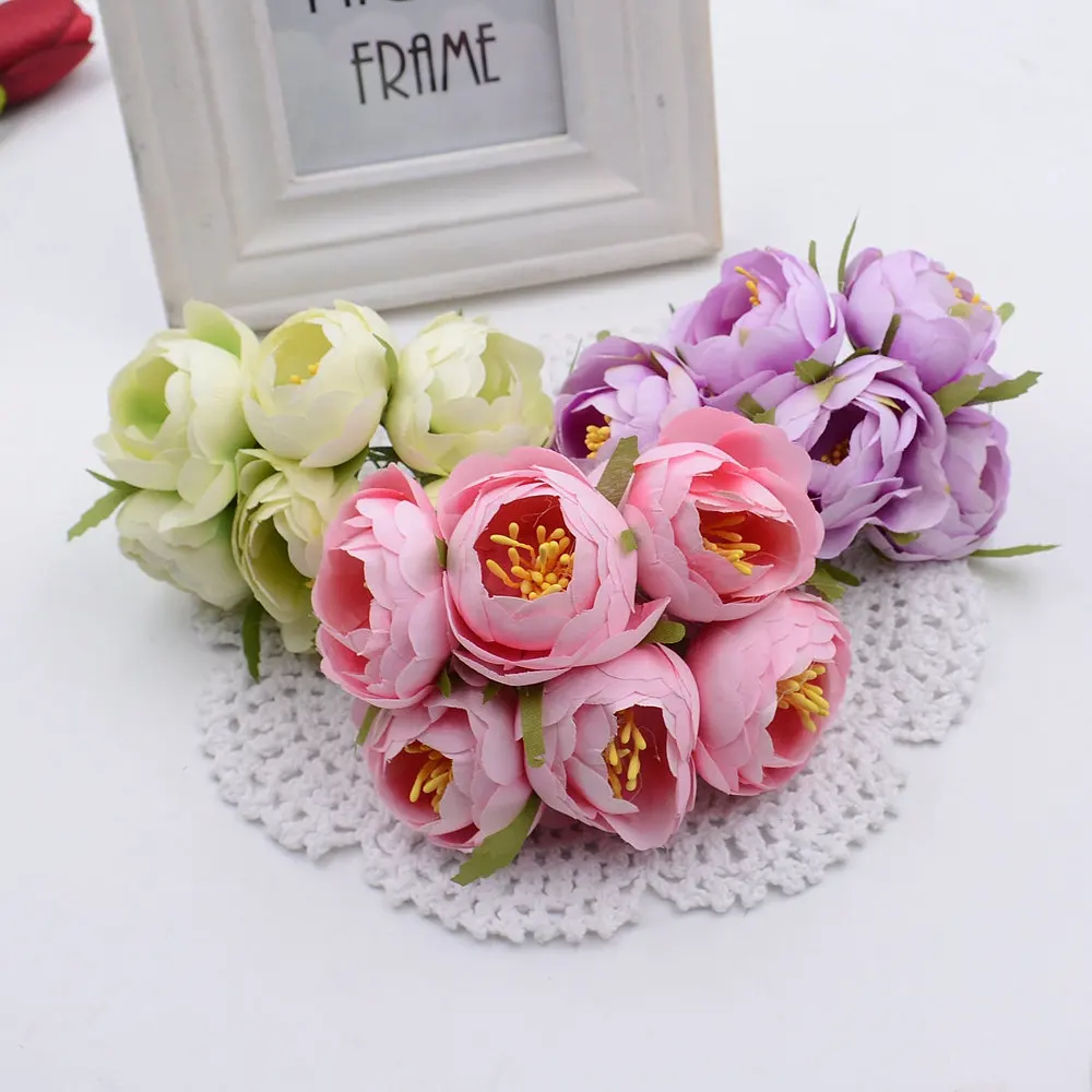 6pcs Silk Big Rose Bud Artificial Flowers Bride Bouquet For Wedding Party Flores Artificiales Decoration Mariage Wreath Plants
6pcs Silk Big Rose Bud Artificial Flowers Bride Bouquet For Wedding Party Flores Artificiales Decoration Mariage Wreath Plants