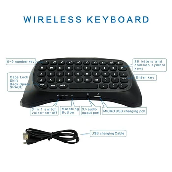 For PS4 Controller Bluetooth Wireless Keyboard Keypad for Sony Playstation 4 for PS 4 Controller
For PS4 Controller Bluetooth Wireless Keyboard Keypad for Sony Playstation 4 for PS 4 Controller