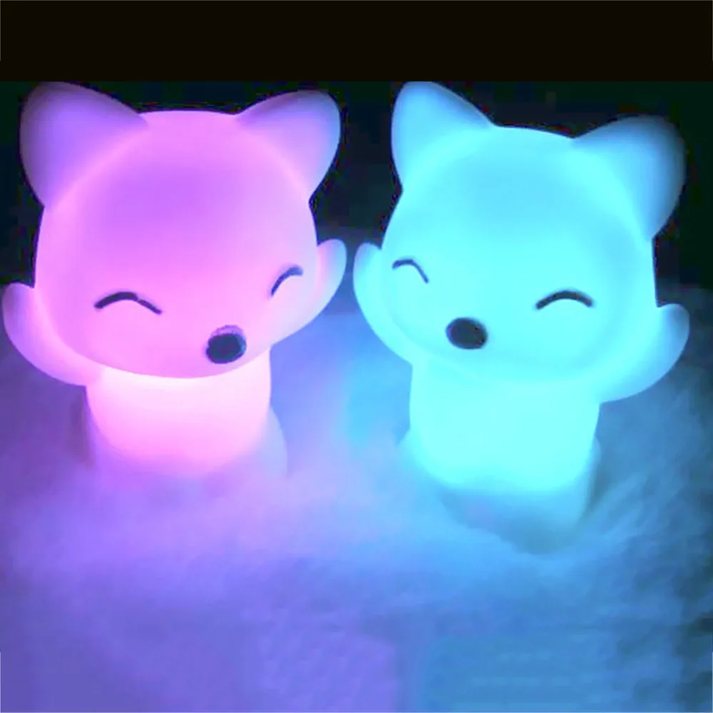 Fox Shape Colorful LED Color Changing Night Lights Create Holiday Atmosphere Family Party Lamp Cute Kids Gifts Night Lights
Fox Shape Colorful LED Color Changing Night Lights Create Holiday Atmosphere Family Party Lamp Cute Kids Gifts Night Lights