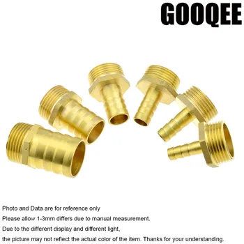 1pcs Brass Hose Pipe Fitting 10/12/14/16/19/32mm Barb Tail To 1 Inch BSP Male Thread Connector Joint Copper Coupler Adapter
1pcs Brass Hose Pipe Fitting 10/12/14/16/19/32mm Barb Tail To 1 Inch BSP Male Thread Connector Joint Copper Coupler Adapter