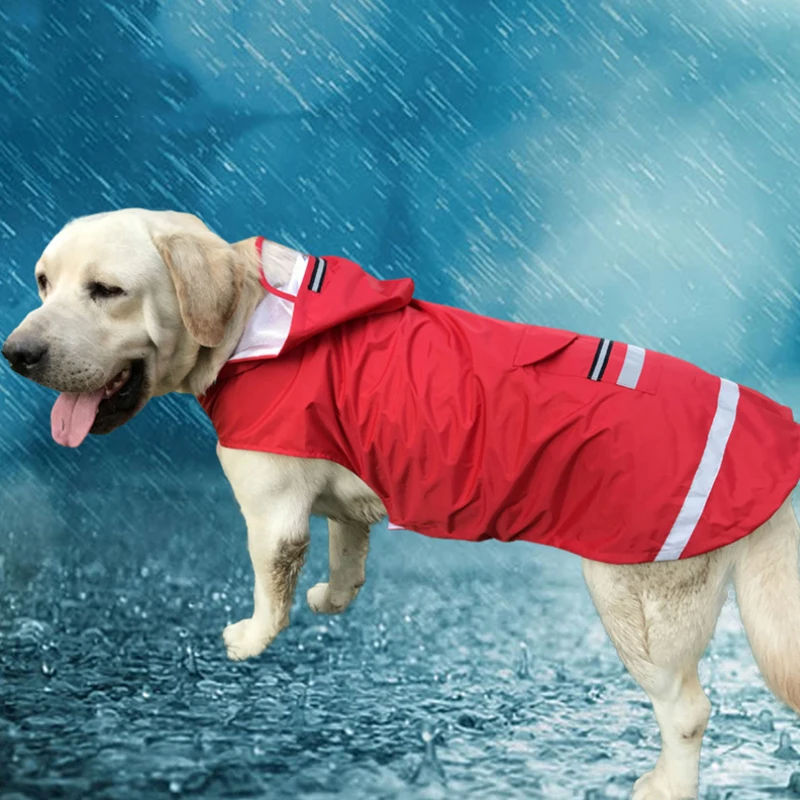 Hooded Large Size Dog Raincoat Puppy Pet Dog Raincoat Two Legs Reflective Stripe Pet Supplies Puppy Hoodies 3XL/4XL/5XL 1PCS
Hooded Large Size Dog Raincoat Puppy Pet Dog Raincoat Two Legs Reflective Stripe Pet Supplies Puppy Hoodies 3XL/4XL/5XL 1PCS