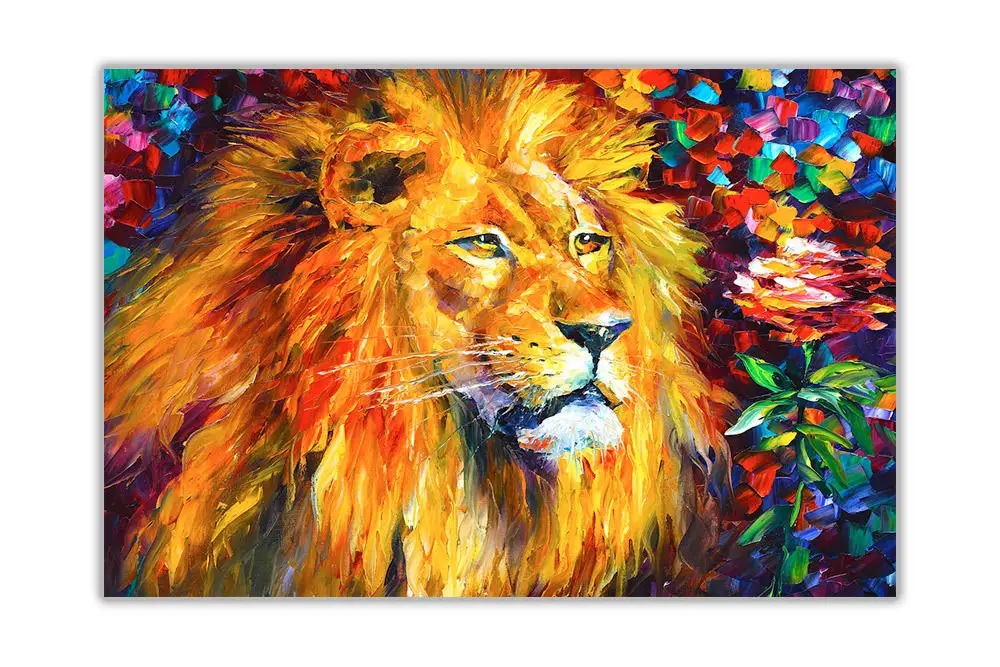 Modern Abstract Oil Painting on Canvas Handmade Animal Wall Pictures Painting for Home Decor Lion Artwork No Framed
Modern Abstract Oil Painting on Canvas Handmade Animal Wall Pictures Painting for Home Decor Lion Artwork No Framed