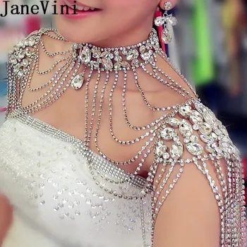 JaneVini Luxurious Rhinestone Crystal Bridal Shoulder Chain Shiny Women Beaded Necklace Jewelry Wedding Party Shoulder Chains
JaneVini Luxurious Rhinestone Crystal Bridal Shoulder Chain Shiny Women Beaded Necklace Jewelry Wedding Party Shoulder Chains