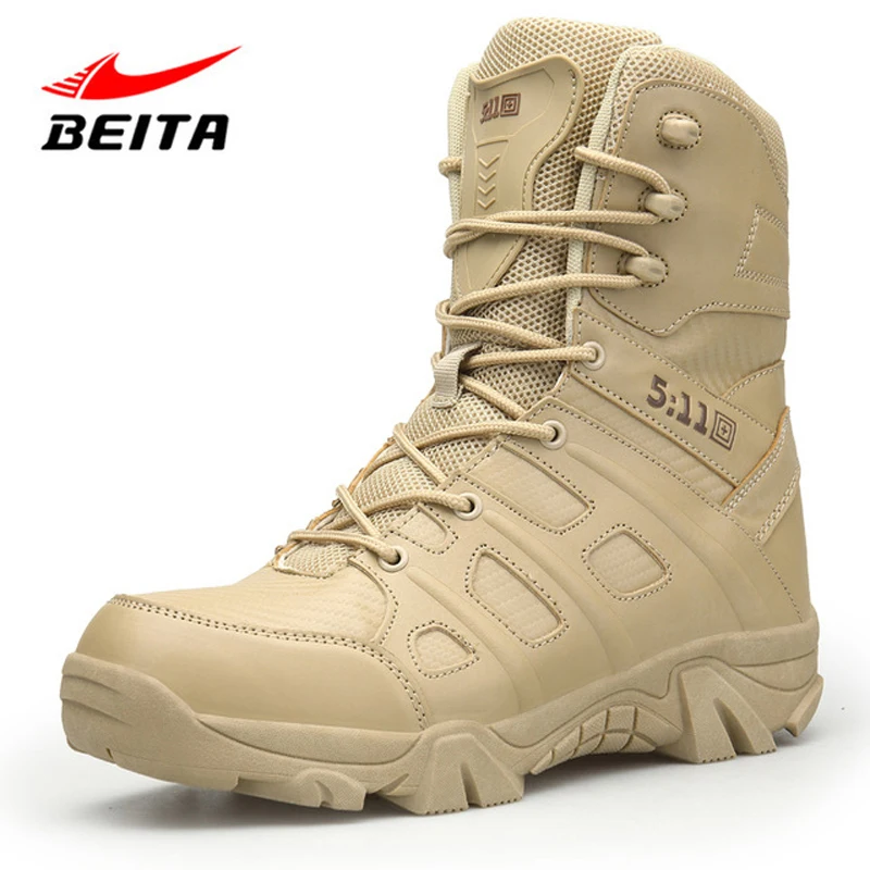 Beita Outdoor Hiking Shoes Men's Desert High-top Military Tactical Boots Men Combat Army Boots Militares Sapatos Masculino
Beita Outdoor Hiking Shoes Men's Desert High-top Military Tactical Boots Men Combat Army Boots Militares Sapatos Masculino
