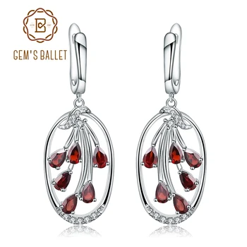 GEM'S BALLET 3.41Ct Natural Red Garnet Tree Earrings 925 Sterling Silver Gemstone Drop Earrings For Women Fine Jewelry
GEM'S BALLET 3.41Ct Natural Red Garnet Tree Earrings 925 Sterling Silver Gemstone Drop Earrings For Women Fine Jewelry