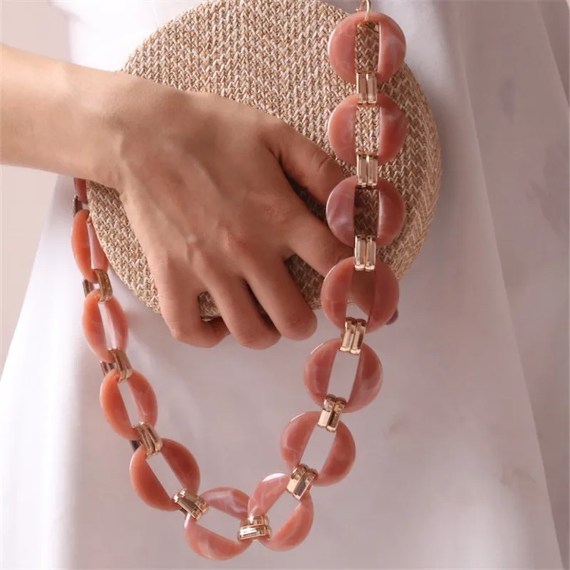 Luxury Designer 60-120cm Acrylic Alloy Strap DIY Resin Chain Handbag Jelly Plastic Shoulder Strap Thick Bag Belt Bag Accessories
Luxury Designer 60-120cm Acrylic Alloy Strap DIY Resin Chain Handbag Jelly Plastic Shoulder Strap Thick Bag Belt Bag Accessories