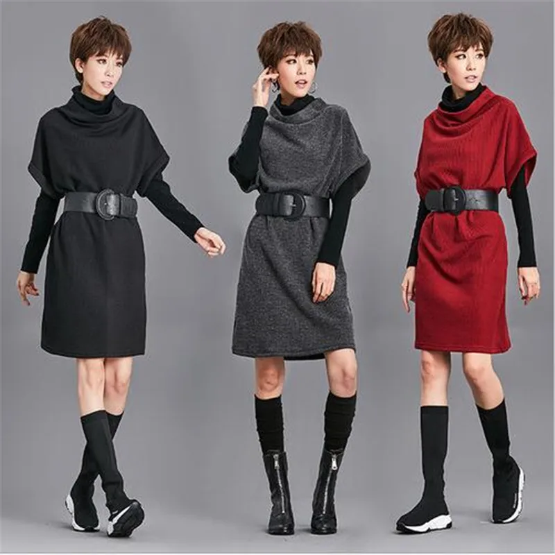 Women's Dress+tshirt+belt 3pc 2018 Spring Autumn Vintage Style New Fashion Slim Office Lady Dress Vestidos Short Sleeve Vestidos
Women's Dress+tshirt+belt 3pc 2018 Spring Autumn Vintage Style New Fashion Slim Office Lady Dress Vestidos Short Sleeve Vestidos