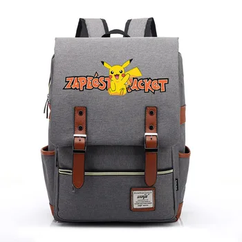 Pokemon Pocket Monster Pikachu Psyduck Backpack Canvas Shoulder Bag School Bags Large Capacity Men Women Laptop Backpack
Pokemon Pocket Monster Pikachu Psyduck Backpack Canvas Shoulder Bag School Bags Large Capacity Men Women Laptop Backpack
