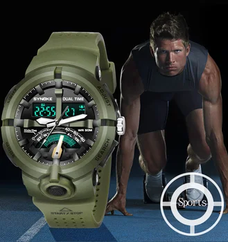 SYNOKE New double display watch men outdoor sports watch Reloj de deportes al aire libre Mesa de esportes ao ar livre men clock
SYNOKE New double display watch men outdoor sports watch Reloj de deportes al aire libre Mesa de esportes ao ar livre men clock