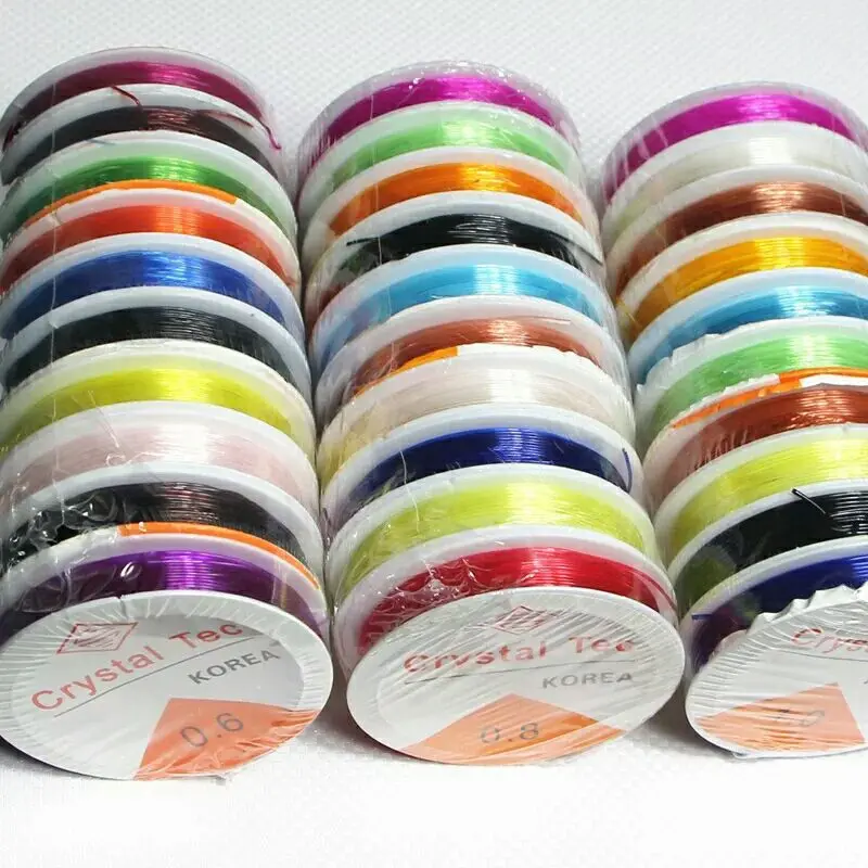 10PCS Crystal Beading Stretch Elastic line DIY Beading Wire Jewelry Making String Colorful Cord Sturdy DIY Craft 0.8mm
10PCS Crystal Beading Stretch Elastic line DIY Beading Wire Jewelry Making String Colorful Cord Sturdy DIY Craft 0.8mm