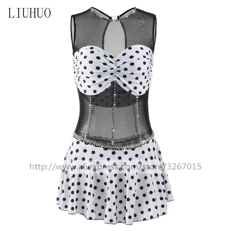 Figure Skating Dress Women's Girls' Ice Skating Dress Round neck sleeveless Black and white Skating competition clothing
Figure Skating Dress Women's Girls' Ice Skating Dress Round neck sleeveless Black and white Skating competition clothing