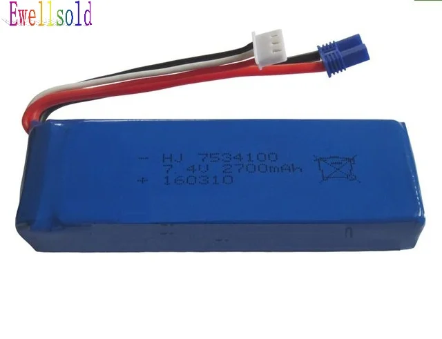 Аккумулятор H501S H501C H501W X4 7,4 В 2700 мАч 2S lipo 20wh 10C Аккумулятор для радиоуправляемого квадрокоптера, дрона, запчасти, батарея
Аккумулятор H501S H501C H501W X4 7,4 В 2700 мАч 2S lipo 20wh 10C Аккумулятор для радиоуправляемого квадрокоптера, дрона, запчасти, батарея