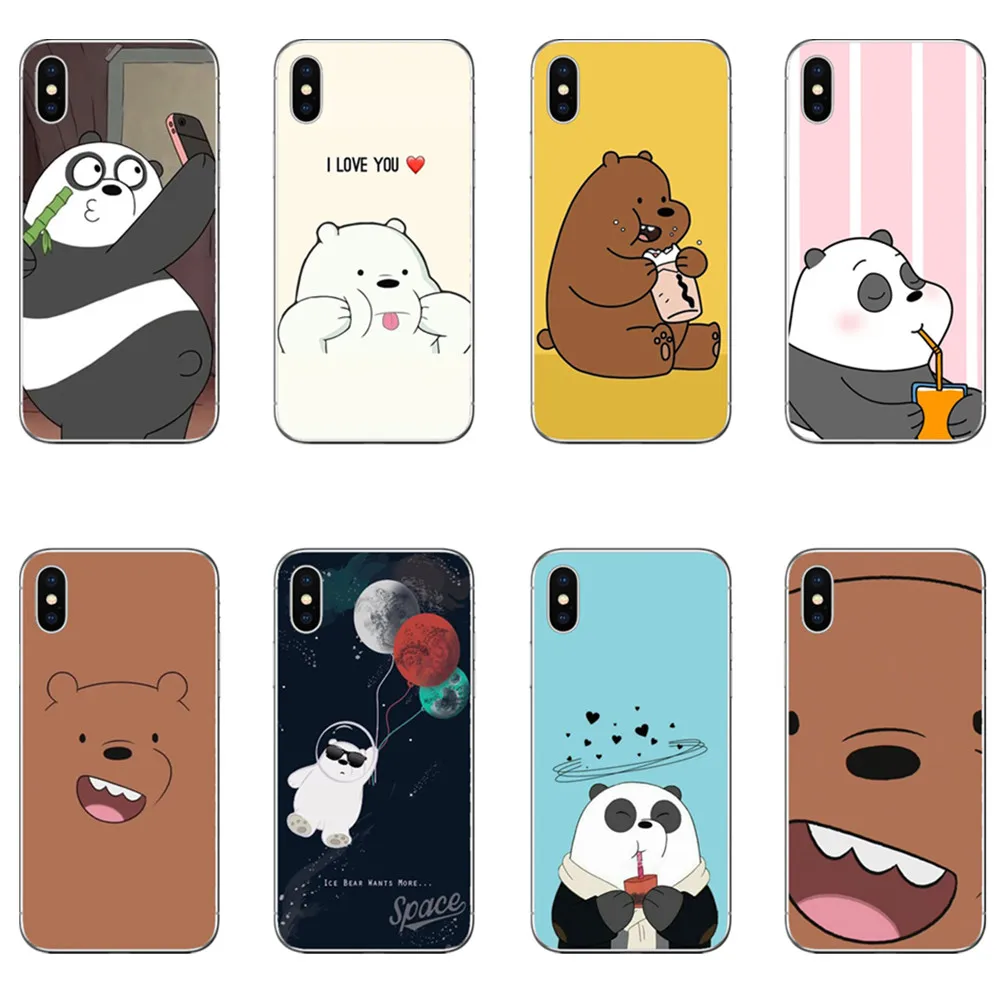 Transparent soft silicone Phone Case For iPhone X XS XR Max 5 6 7 8 Cartoon Animation We Bare Bears Grizzly & Panda & Ice Bear
Transparent soft silicone Phone Case For iPhone X XS XR Max 5 6 7 8 Cartoon Animation We Bare Bears Grizzly & Panda & Ice Bear