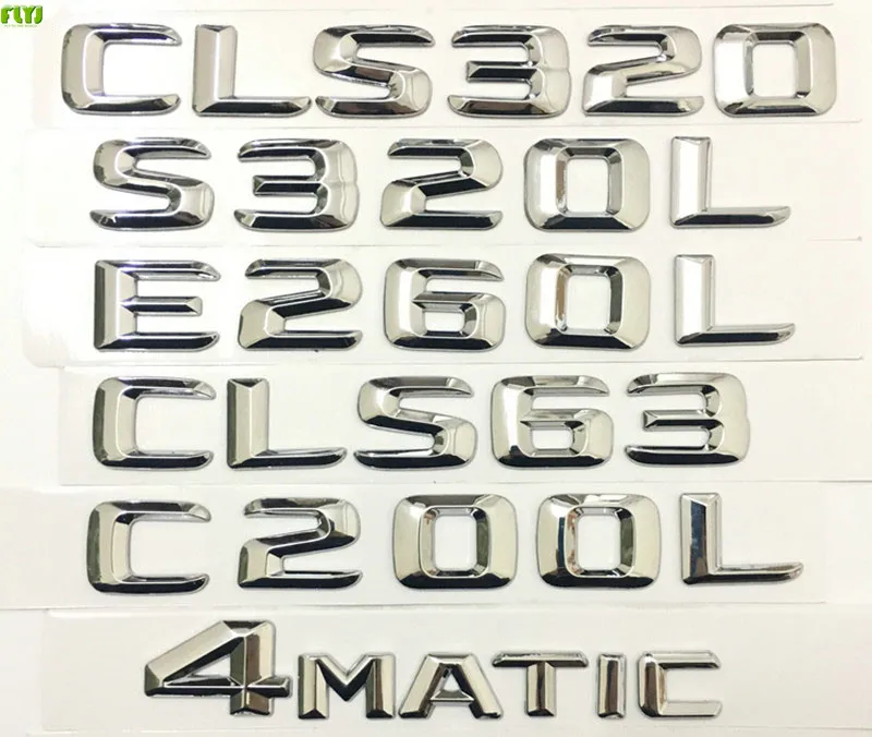 FLYJ car sticker Rear Trunk word Letters Badge Emblem Logo Decoration for Mercedes Benz GLC260 C200L E260L E200L 4MATIC GLC300
FLYJ car sticker Rear Trunk word Letters Badge Emblem Logo Decoration for Mercedes Benz GLC260 C200L E260L E200L 4MATIC GLC300