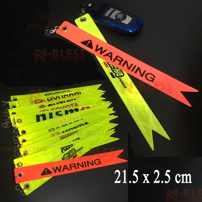 New Car keychain Reflective Strips Key Chains Auto Warning Mark Reflective Tape Driving Safety Warning Tape tag JDM Racing lover
New Car keychain Reflective Strips Key Chains Auto Warning Mark Reflective Tape Driving Safety Warning Tape tag JDM Racing lover