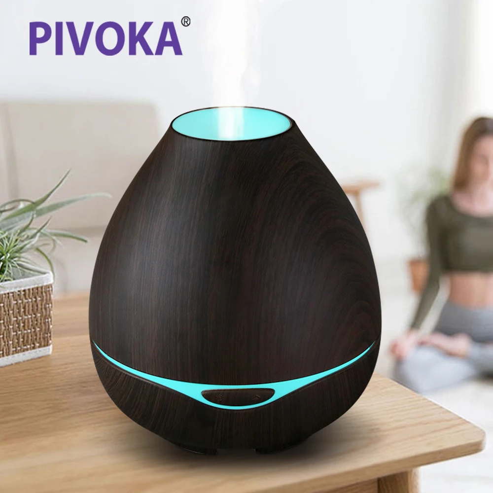 PIVOKA Bluetooth Wireless Audio Air Humidifier 300ml Wood Grain Cool Mist Maker Essential Oil Aroma Diffuser 7 Color LED Change
PIVOKA Bluetooth Wireless Audio Air Humidifier 300ml Wood Grain Cool Mist Maker Essential Oil Aroma Diffuser 7 Color LED Change