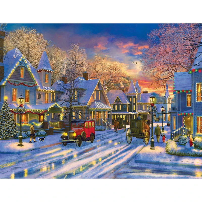 Full square/Round Diamond Painting Cross Stitch snow town scenery 3d mosaic kits Diamond Embroidery home Decor Christmas gift
Full square/Round Diamond Painting Cross Stitch snow town scenery 3d mosaic kits Diamond Embroidery home Decor Christmas gift