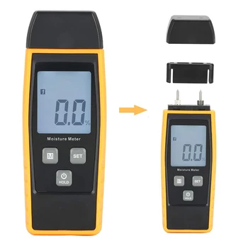 Professional Wood Moisture humidity Meter Digital Tester 0%~80% Two Pins Large LCD Display with Back light Temperature 
Professional Wood Moisture humidity Meter Digital Tester 0%~80% Two Pins Large LCD Display with Back light Temperature