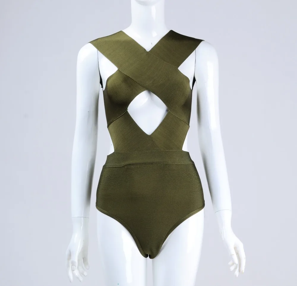 4 Colors Sexy V Neck Keyhole White Olive Beige Black Rayon Bandage Bodysuit Women Summer Beach Style Bodysuits
4 Colors Sexy V Neck Keyhole White Olive Beige Black Rayon Bandage Bodysuit Women Summer Beach Style Bodysuits