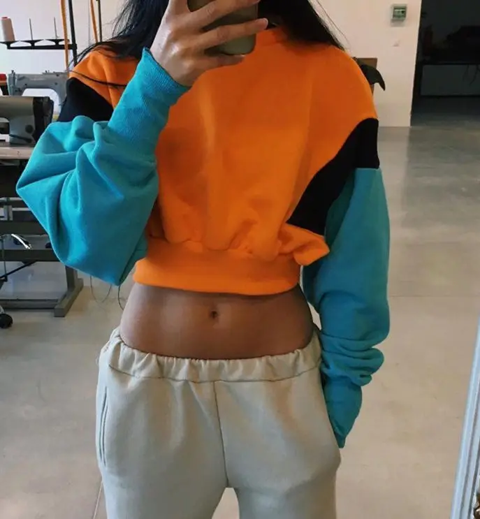 HCBLESS 2018 New Women Spring Autumn Cute Pinkycolor Orange Hoodies Long Sleeve Loose Crop Top Sweatshirt Casual Patchwork Cloth
HCBLESS 2018 New Women Spring Autumn Cute Pinkycolor Orange Hoodies Long Sleeve Loose Crop Top Sweatshirt Casual Patchwork Cloth