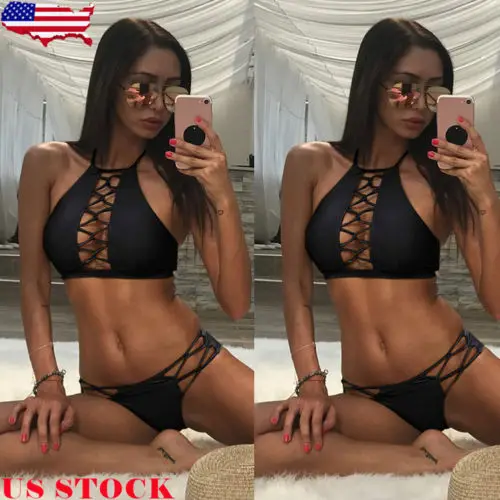 New Women Sexy Swimwear Push-up Padded Bra Bikini Set Bandage Swimsuit Solid Color Bathing Suit Low Waist Beachwear Biquini
New Women Sexy Swimwear Push-up Padded Bra Bikini Set Bandage Swimsuit Solid Color Bathing Suit Low Waist Beachwear Biquini