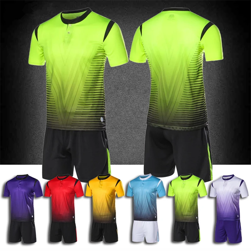 2018 Football Jerseys Set Men Blank Soccer Jerseys Set Button Adult Soccer Jerseys Uniforms Suits Custom Soccer Training uniform
2018 Football Jerseys Set Men Blank Soccer Jerseys Set Button Adult Soccer Jerseys Uniforms Suits Custom Soccer Training uniform