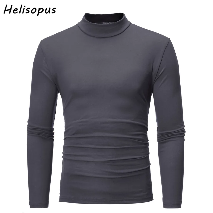 Helisopus Men's Turtleneck Long Sleeve T Shirt Slim Fit Brand T-shirts Soft Tees 2018 Spring Autumn Male Pullover Clothing
Helisopus Men's Turtleneck Long Sleeve T Shirt Slim Fit Brand T-shirts Soft Tees 2018 Spring Autumn Male Pullover Clothing
