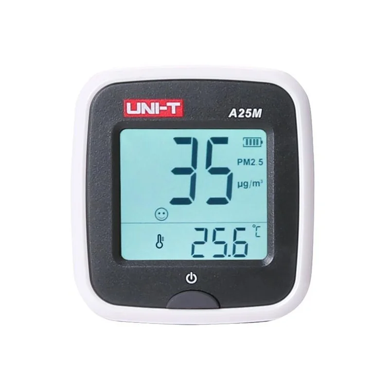 UNI-T A25M PM2.5 Tesers Air Quility Monitor Measurement 0~500ug/Cubic meters Auto Range Overload Indicate Input Polymer Battery
UNI-T A25M PM2.5 Tesers Air Quility Monitor Measurement 0~500ug/Cubic meters Auto Range Overload Indicate Input Polymer Battery