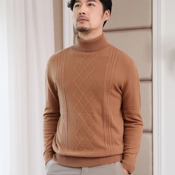 Hot Sale Turtleneck Men Sweaters 100% Pure Cashmere Knitted Jumpers Male Standard Clothes High Quality 6 Colors Soft Man Sweater
Hot Sale Turtleneck Men Sweaters 100% Pure Cashmere Knitted Jumpers Male Standard Clothes High Quality 6 Colors Soft Man Sweater