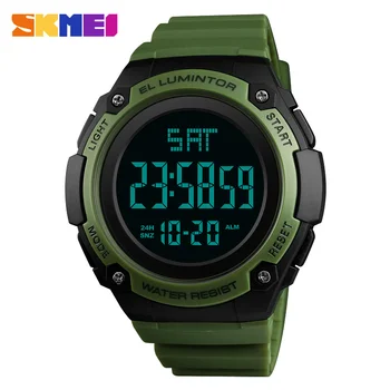 

Mens Watches Countdown Double Time Led Sport Watch Men Alarm Chrono Digital Wristwatches 50M Waterproof reloj hombre SKMEI 2018