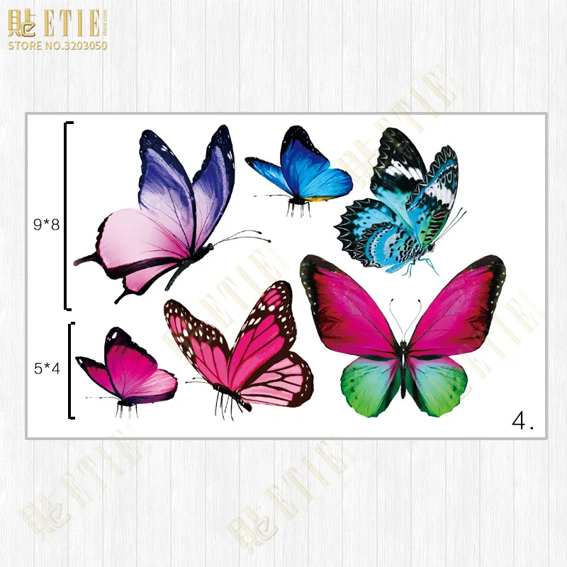 ETIE 4-6 pcs/set Watercolor butterfly paper sticker Motorcycle decals Gift Card photo album Scrapbook decoration window sticker
ETIE 4-6 pcs/set Watercolor butterfly paper sticker Motorcycle decals Gift Card photo album Scrapbook decoration window sticker