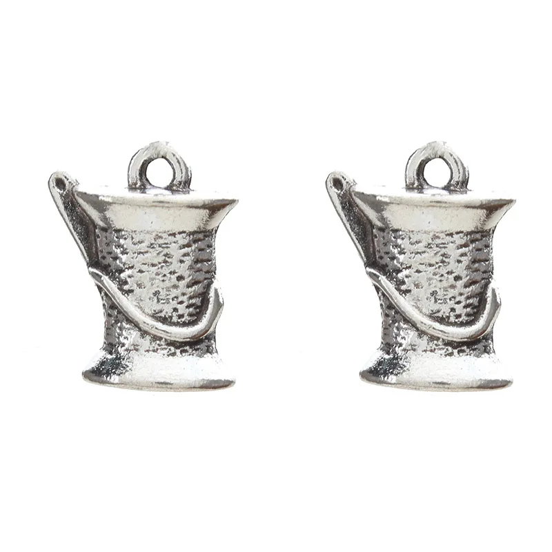 20pcs/lot Alloy Bucket Charms Vintage Water Bucket Metal Pendant Charms For Earring Necklace Diy Jewelry Finding 17*13mm
20pcs/lot Alloy Bucket Charms Vintage Water Bucket Metal Pendant Charms For Earring Necklace Diy Jewelry Finding 17*13mm