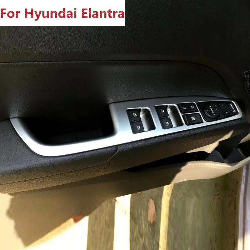 For Hyundai Elantra 2016 / Avante 2015 4pcs Chrome Interior Door Armrest Cover Window Lifter Switch Button Cover Trim 2018
For Hyundai Elantra 2016 / Avante 2015 4pcs Chrome Interior Door Armrest Cover Window Lifter Switch Button Cover Trim 2018