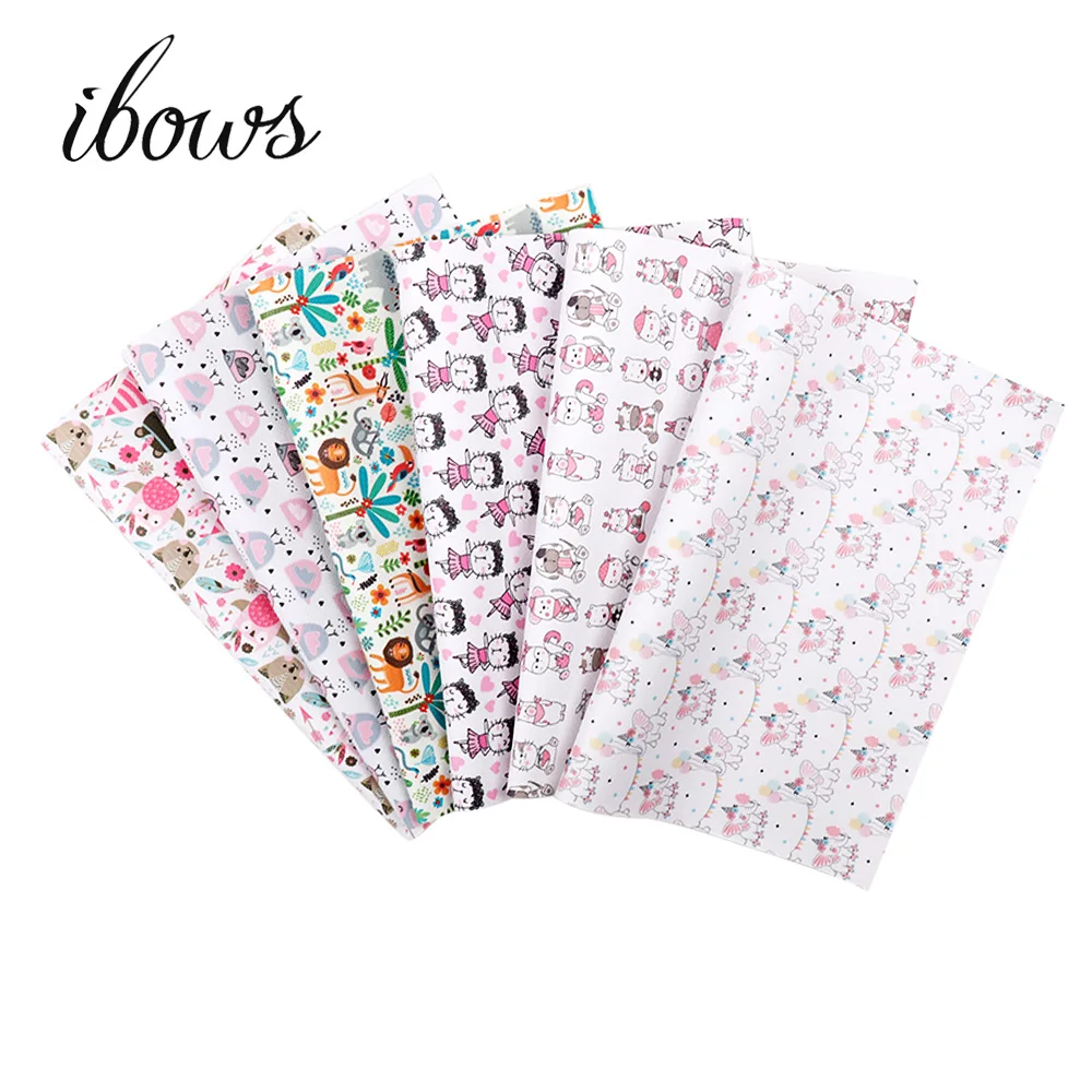 IBOWS New 22*30cm Cartoon Animal PRINTED Faux Synthetic Leather Patchwork For Hair Bow Bags Phone Cover DIY Projects Materials
IBOWS New 22*30cm Cartoon Animal PRINTED Faux Synthetic Leather Patchwork For Hair Bow Bags Phone Cover DIY Projects Materials