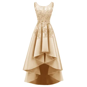 Ladies Lace Elegant Dress For Wedding Party Champagne Appliques A Line Bridesmaid Dresses Sleeveless Prom Gown Marriage Gift
Ladies Lace Elegant Dress For Wedding Party Champagne Appliques A Line Bridesmaid Dresses Sleeveless Prom Gown Marriage Gift