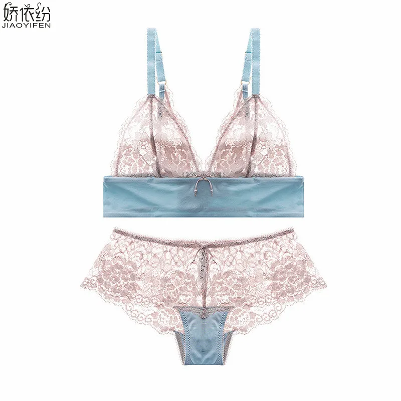 JYF New sexy lace ultra thin bra set perspective semi sheer floral women underwear triangle lace french brand bra brief sets
JYF New sexy lace ultra thin bra set perspective semi sheer floral women underwear triangle lace french brand bra brief sets