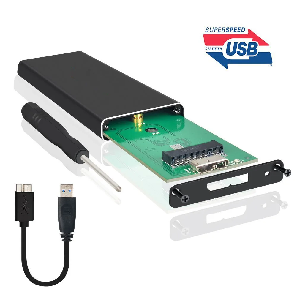 M.2 NGFF Portable SSD Enclosure USB 3.0 Case SATA Based B Key Solid State Disk Adapter Converter Support 2230 To 2280
M.2 NGFF Portable SSD Enclosure USB 3.0 Case SATA Based B Key Solid State Disk Adapter Converter Support 2230 To 2280