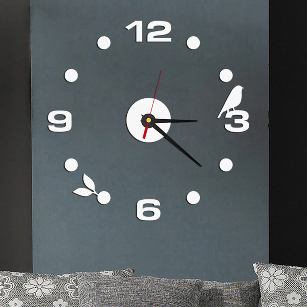 Acrylic Wall Clock Living Room DIY Digital 3D Home Decoration Mirror Art Design Wall Posters Decor Crafts Bird Wall Clock
Acrylic Wall Clock Living Room DIY Digital 3D Home Decoration Mirror Art Design Wall Posters Decor Crafts Bird Wall Clock