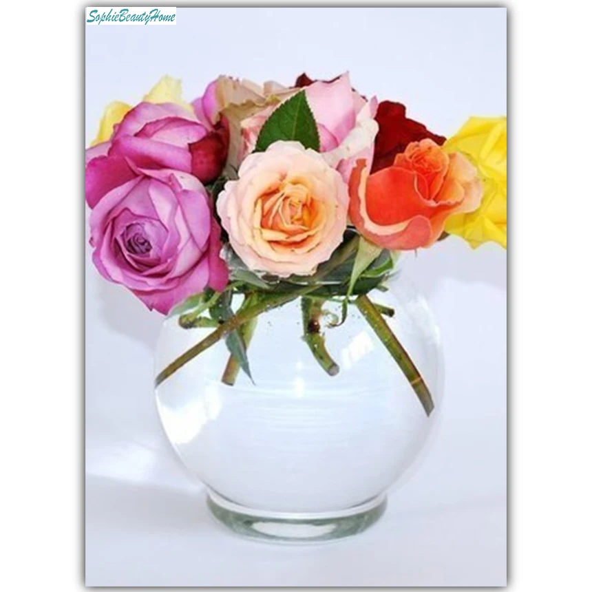 Sophie beauty home DIY diamond embroidery 5D painted cross stitch 3D rose vase decoration wall home decoration mosaic picture
Sophie beauty home DIY diamond embroidery 5D painted cross stitch 3D rose vase decoration wall home decoration mosaic picture