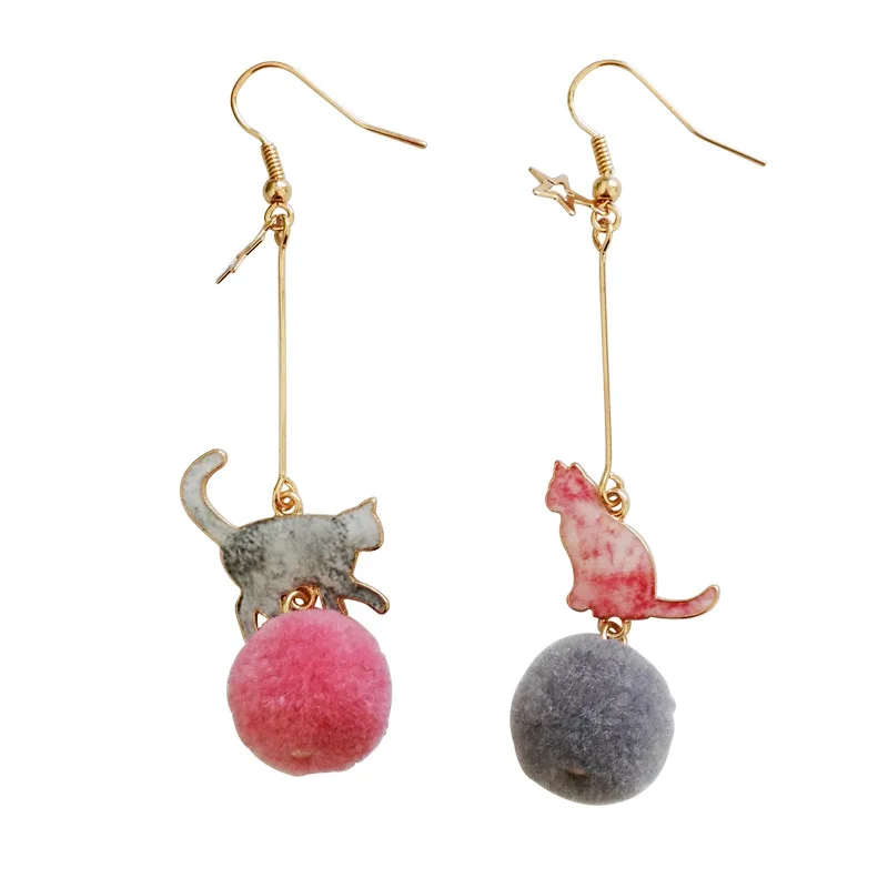Doreen Box Fashion Clip Earrings Gold Alloy Romantic Green Pink Cat Pom Pom Ball Pendant Trendy Earrings For Women Gift,1 Pair
Doreen Box Fashion Clip Earrings Gold Alloy Romantic Green Pink Cat Pom Pom Ball Pendant Trendy Earrings For Women Gift,1 Pair