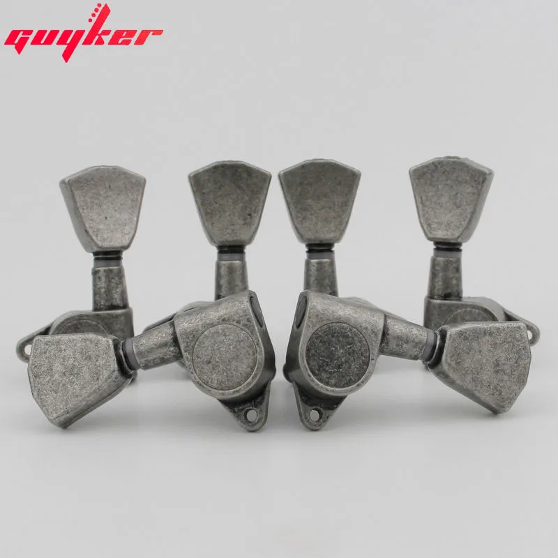 1 Set Guitar Machine Heads 3L3R Trapezium Tuning Key Peg Tuners Replacement for Electric or Acoustic Guitars Antique Gray
1 Set Guitar Machine Heads 3L3R Trapezium Tuning Key Peg Tuners Replacement for Electric or Acoustic Guitars Antique Gray
