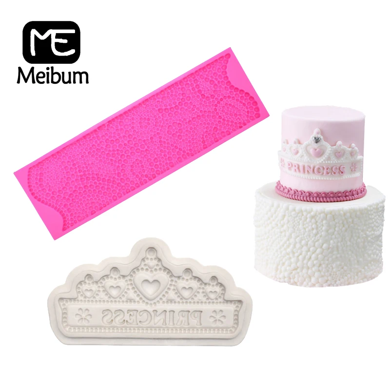 Meibum Silicone Fondant Cake Mold Princess Crown Pearl Plate Wedding Birthday Sugar Craft Decorating Mould Gum Paste Bake Tools
Meibum Silicone Fondant Cake Mold Princess Crown Pearl Plate Wedding Birthday Sugar Craft Decorating Mould Gum Paste Bake Tools