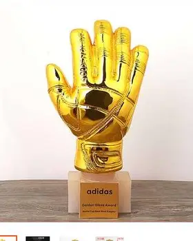European World Cup soccer goalie trophy golden gloves award ball trophy golden boot trophy culpture crafts statue
European World Cup soccer goalie trophy golden gloves award ball trophy golden boot trophy culpture crafts statue