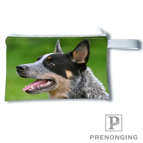 Custom dog (45) Кошелек для монет с принтом кошелек на молнии нулевой сумочки телефона
