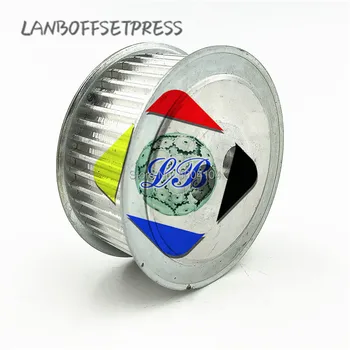 LANBOFFSETPRESS F2.028.011 Feeder pulley for toothed belt XL105 CD102 SM102 machine roller OD=75mm ID=26mm Thickness=42mm
LANBOFFSETPRESS F2.028.011 Feeder pulley for toothed belt XL105 CD102 SM102 machine roller OD=75mm ID=26mm Thickness=42mm