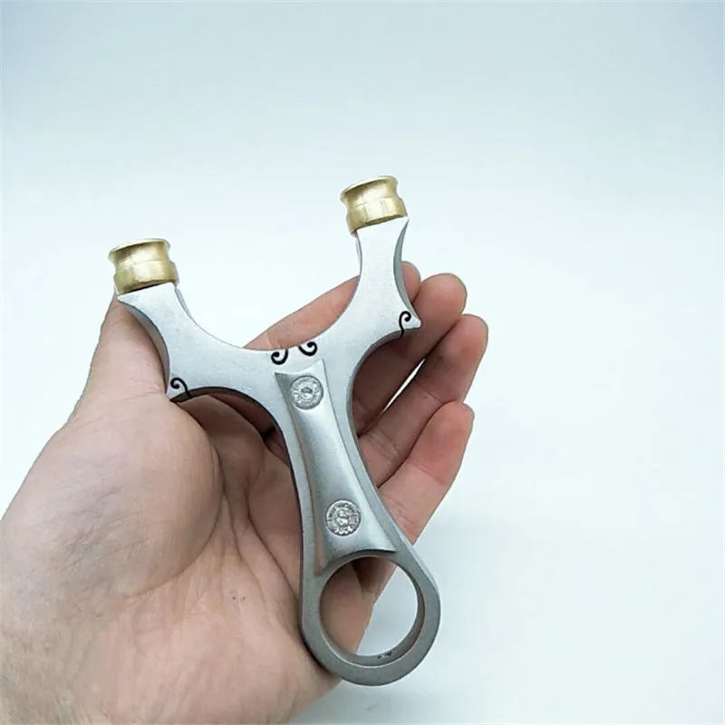 Slingshot Hunting Stainless Steel CNC Cutting Catapult Outdoor Shooting Sling Shot with Flat Rubber Band 2019 new
Slingshot Hunting Stainless Steel CNC Cutting Catapult Outdoor Shooting Sling Shot with Flat Rubber Band 2019 new