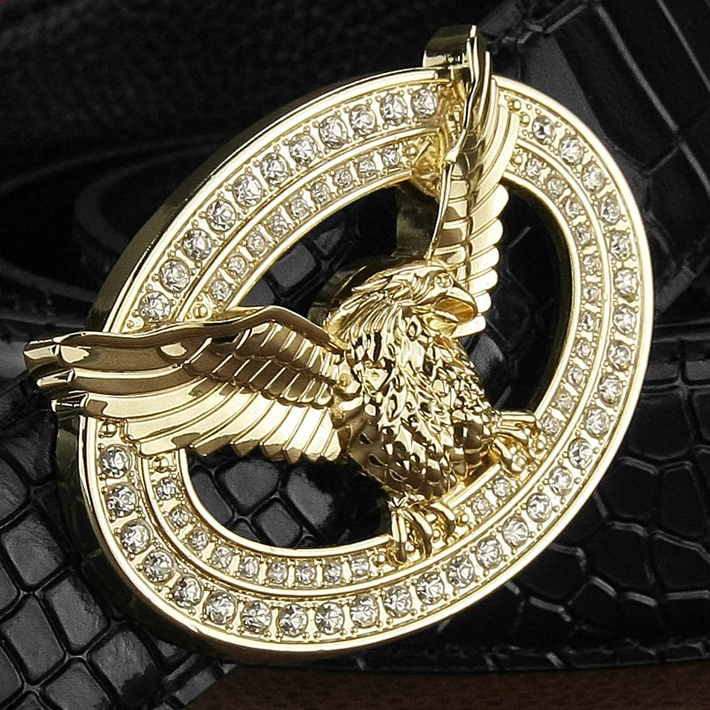 Fashion brand wide belt high quality eagle Round buckle designer belts men genuine leather casual luxury Cowskin Waist Strap
Fashion brand wide belt high quality eagle Round buckle designer belts men genuine leather casual luxury Cowskin Waist Strap