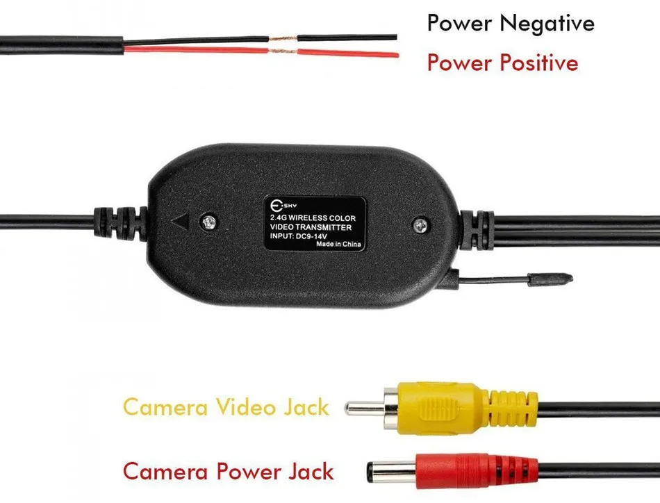 2.4GHz Wireless Camera Video Transmitter and Receiver for Car Rear View Camera and Car DVD Player Parking Monitor 14 2.4GHz Wireless Camera Video Transmitter and Receiver for Car Rear View Camera and Car DVD Player Parking Monitor 17