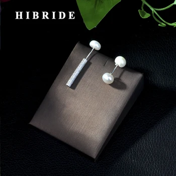 HIBRIDE White Gold Color Cubic Zirconia Paved Stud Earrings for Women Luxury Brand Designer Jewelry E-246
HIBRIDE White Gold Color Cubic Zirconia Paved Stud Earrings for Women Luxury Brand Designer Jewelry E-246