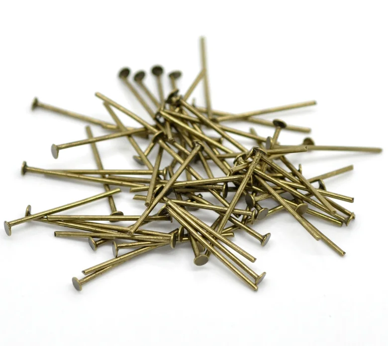 DoreenBeads Iron Alloy Head Pins Antique Bronze Color Metal DIY Earrings Jewelry Findings 20mm long, 0.8mm(20 gauge), 700 PCs
DoreenBeads Iron Alloy Head Pins Antique Bronze Color Metal DIY Earrings Jewelry Findings 20mm long, 0.8mm(20 gauge), 700 PCs